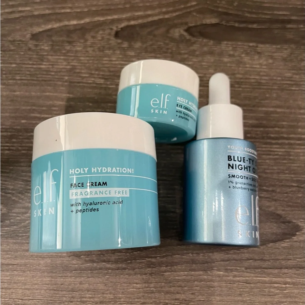 NEW elf skin holy hydration skin care bundle